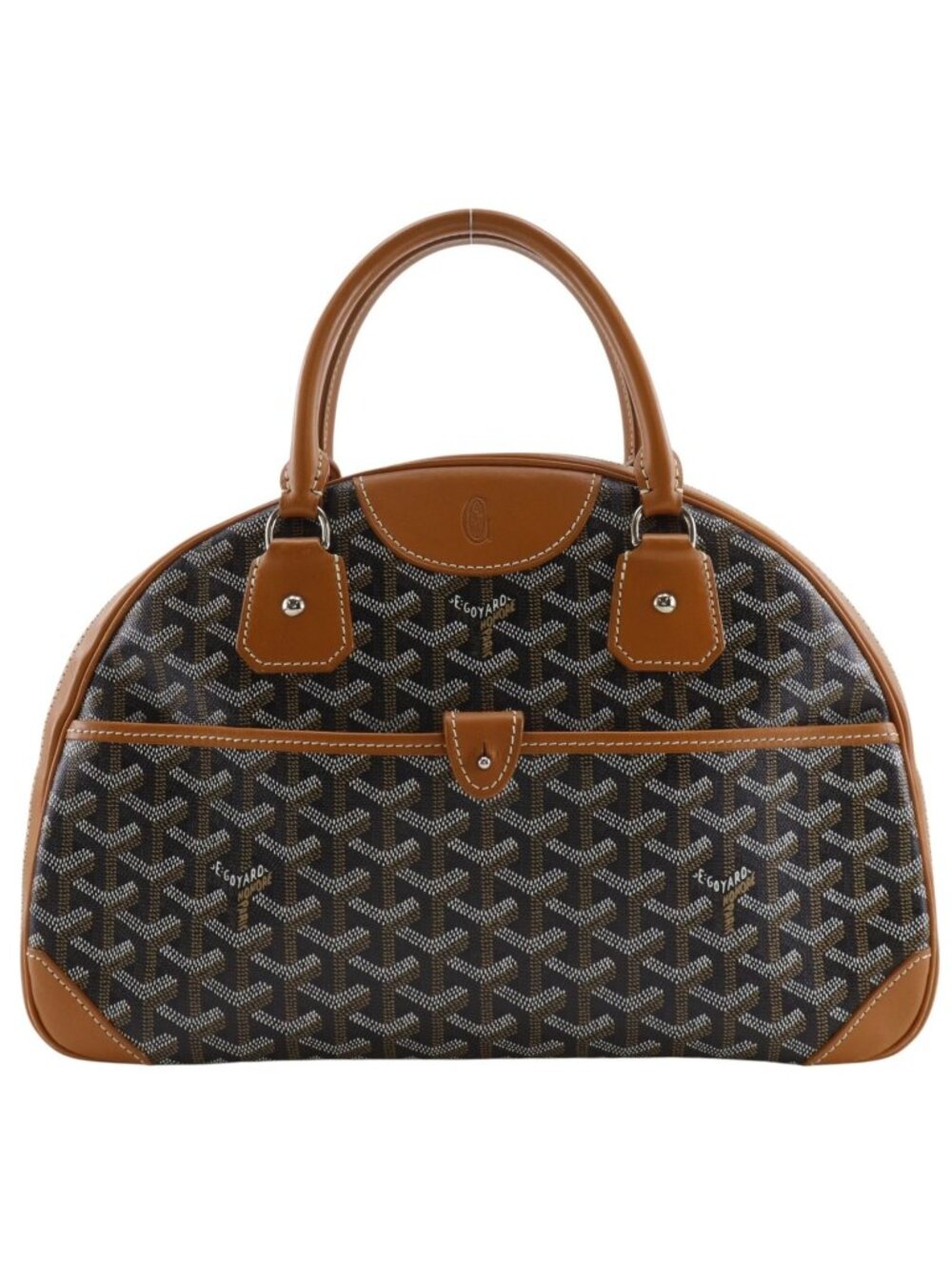 Goyard Saint Jeanne MM Mini Boston Leather Black Handbag